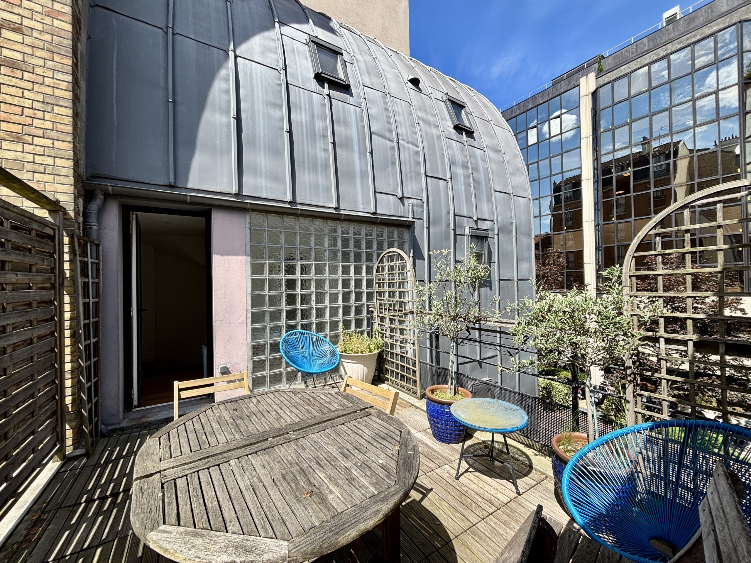 Détail extérieur terrasse Boulogne-Billancourt