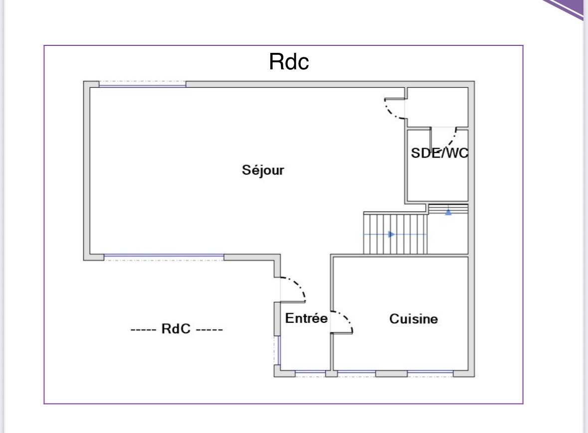 Plan du bien – maison de ville Boulogne Les Passages