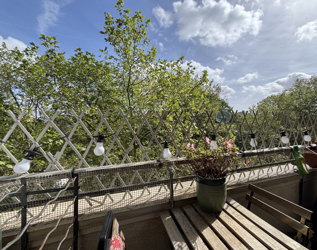 balcon d'un appartement à vendre porte de saint-cloud avec l'agence immobilière La Clef des Villes