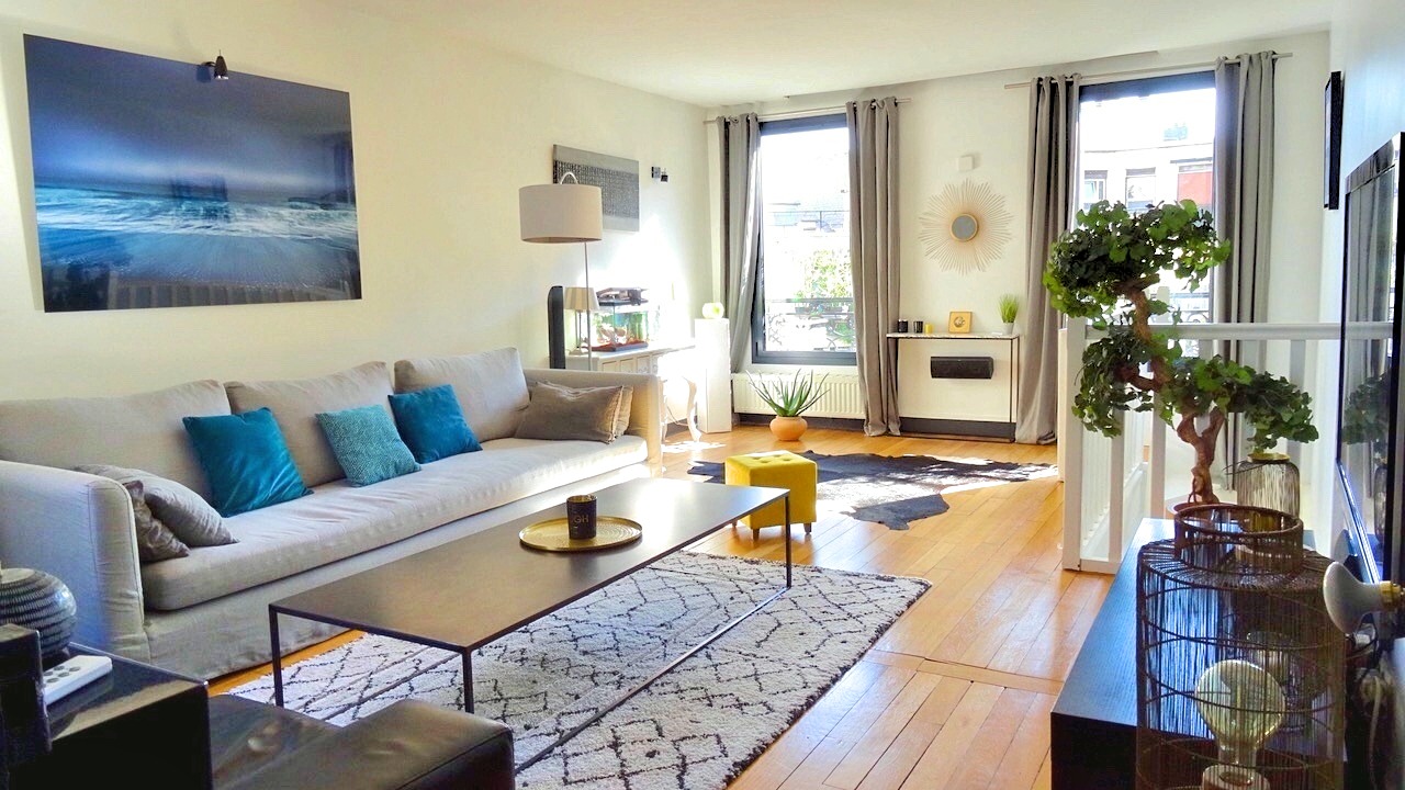 salon appartement à vendre à Boulogne-Billancourt avec La Clef des Villes