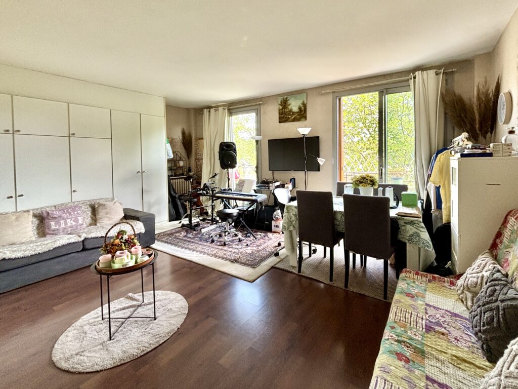 séjour appartement 2 pièces à vendre à Boulogne-Billancourt porte de saint-cloud